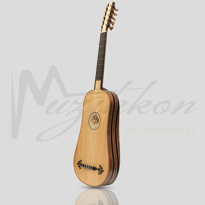 Heartland Sellas Baroque Guitar 5 Course Variegated Walnut Ebony