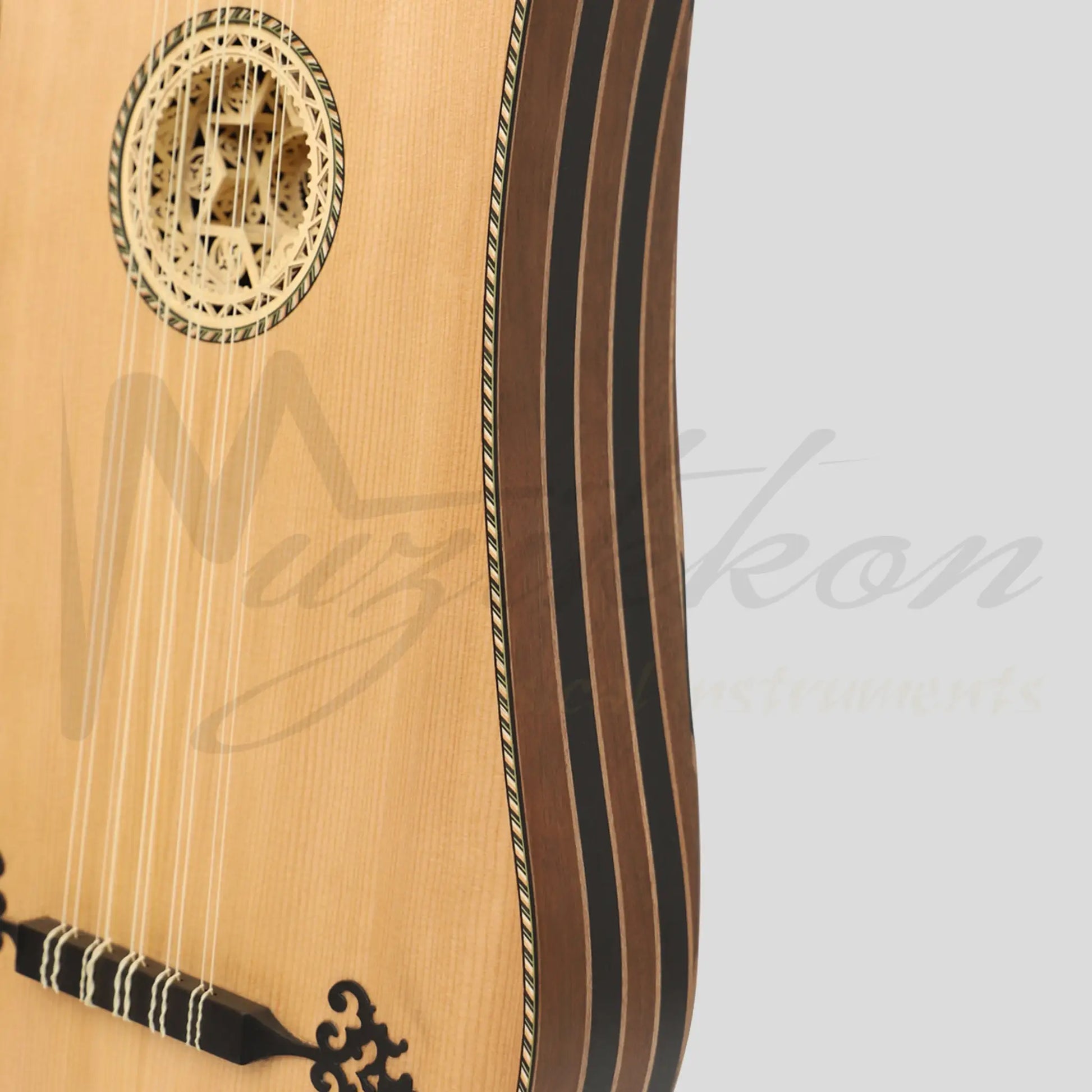 Heartland Sellas Baroque Guitar 5 Course Variegated Walnut Ebony