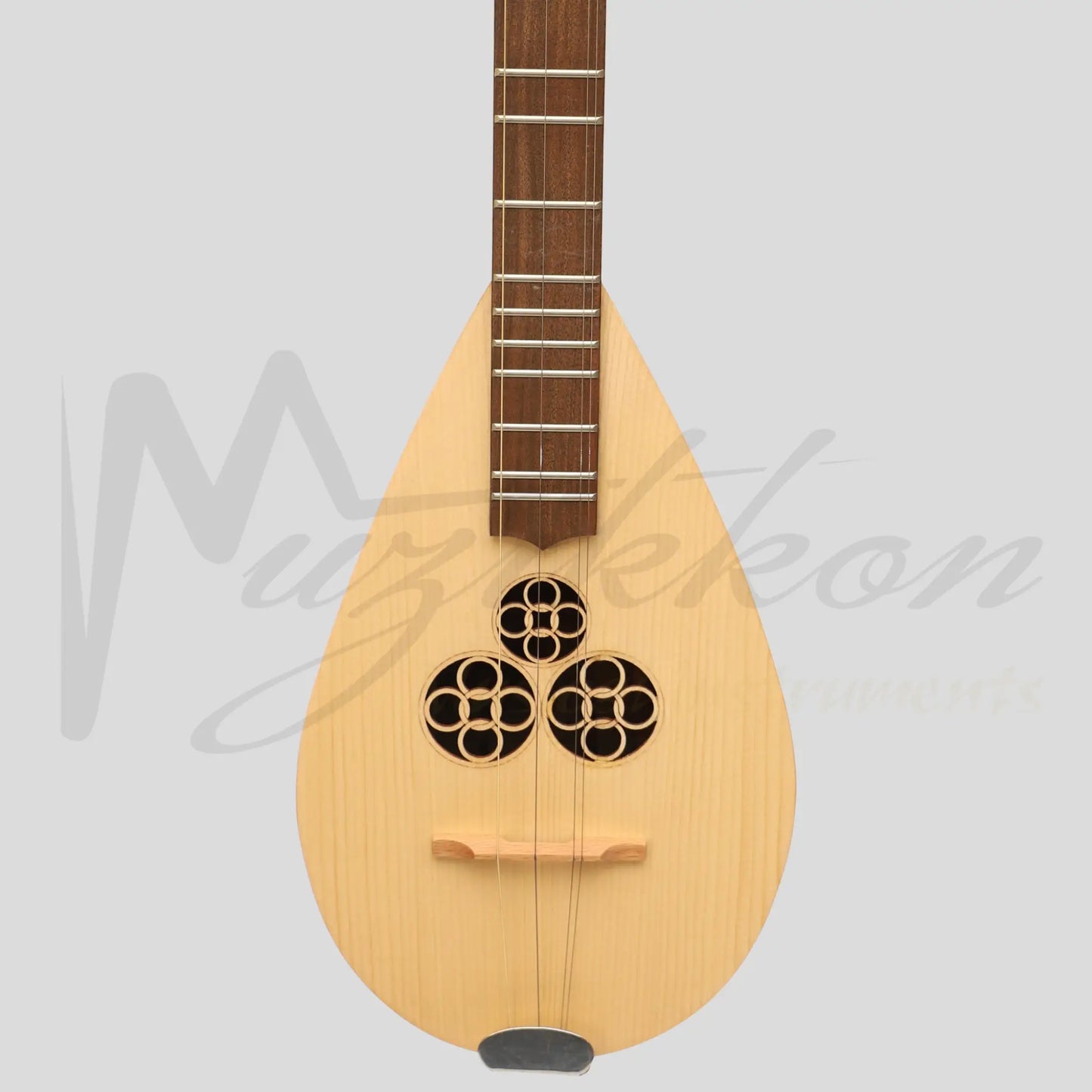 Heartland Wildwood Dulcimer Banjo 4 String Variegated Walnut Lacewood