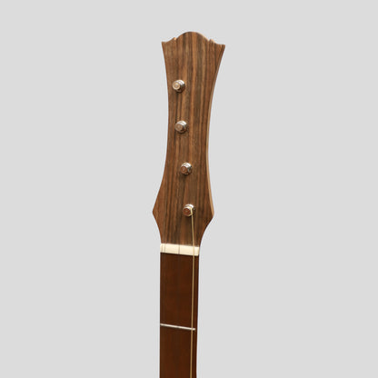 Heartland Wildwood Dulcimer Banjo, 4 String Variegated Walnut Lacewood Left Hand