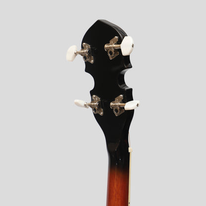 Heartland 4 corde 17 fret Irish Tenor Banjo Player Series con finitura chiusa Solid Back Sunburst