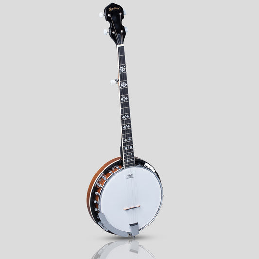 Heartland 5 String Irish Banjo Player Series 24 Bracket with Closed Solid Back Sunburst Finish