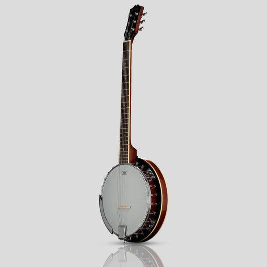 Heartland 6 String Guitar banjo Solid Back, Irish Guitar Banjo