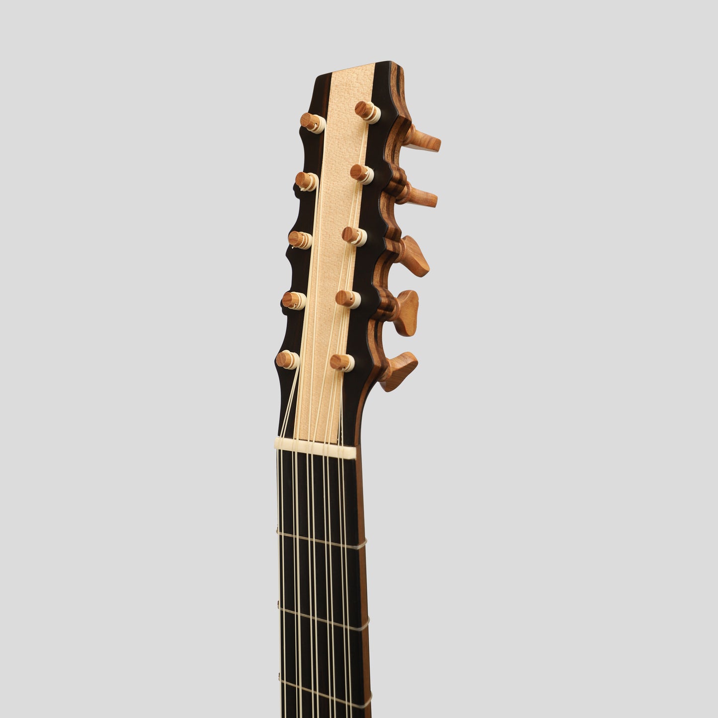 Heartland Sellas Baroque Guitar 5 Corso Variegato Noce Ebony