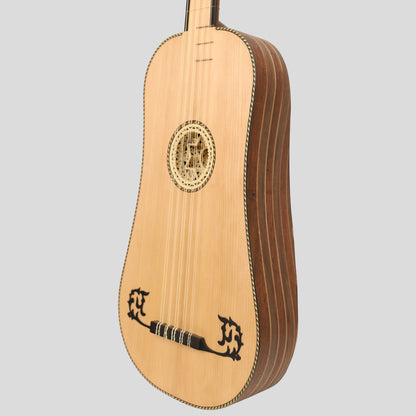 Heartland Sellas Baroque Guitar, 5 Course Variegated Walnut Rosewood