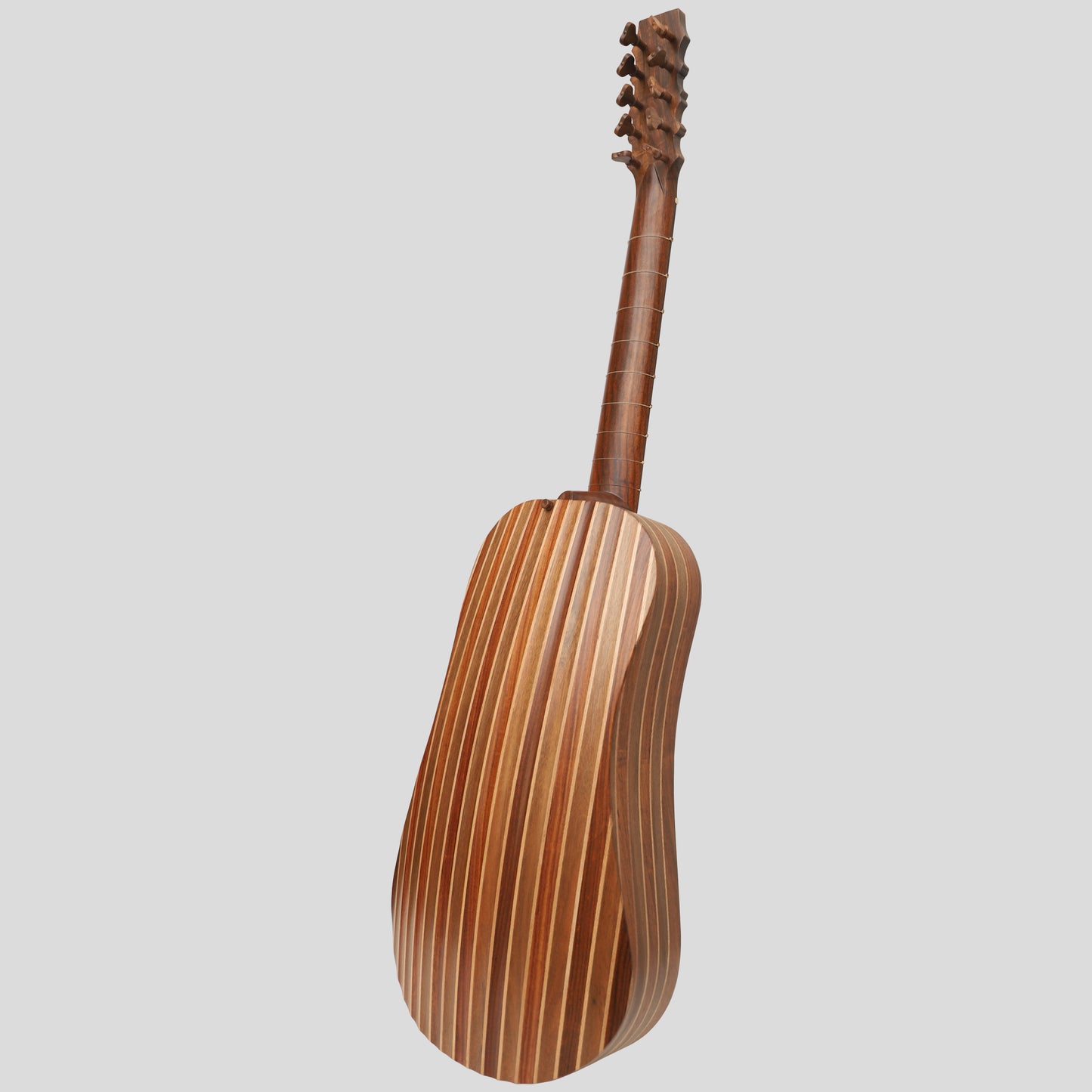 Heartland Sellas Baroque Guitar, 5 Course Variegated Walnut Rosewood