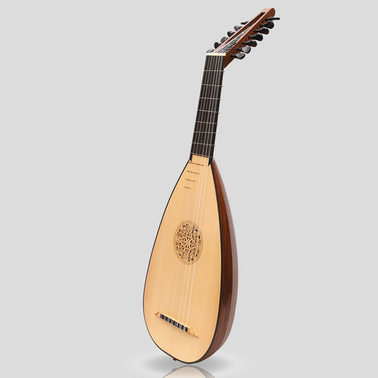 Heartland Travel Lute, 7 Course Rosewood Left Handed by Muzikkon