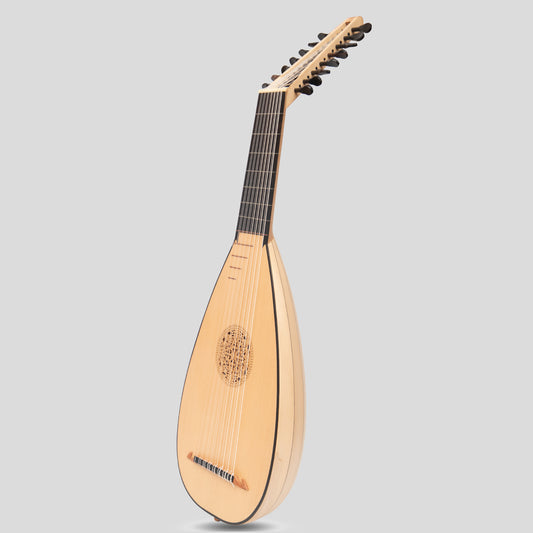 Heartland Travel Lute, 8 Course Lacewood By Muzikkon Left Handed