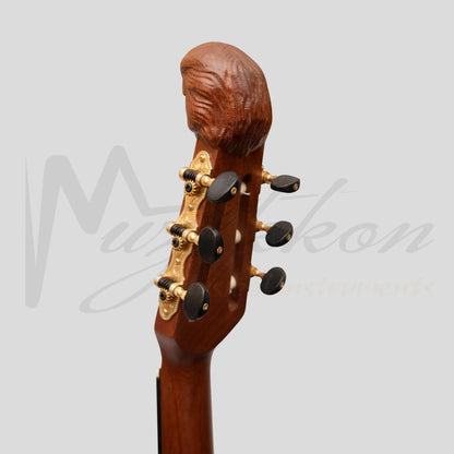 Lute Guitar 6 String Variegated Lacewood Rosewood