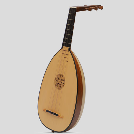 Lute Ukulele, 6 Strings Tenor Variegated Rosewood Lacewood