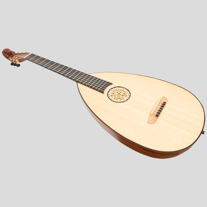 Lute Guitar, 6 String Variegated Lacewood Rosewood