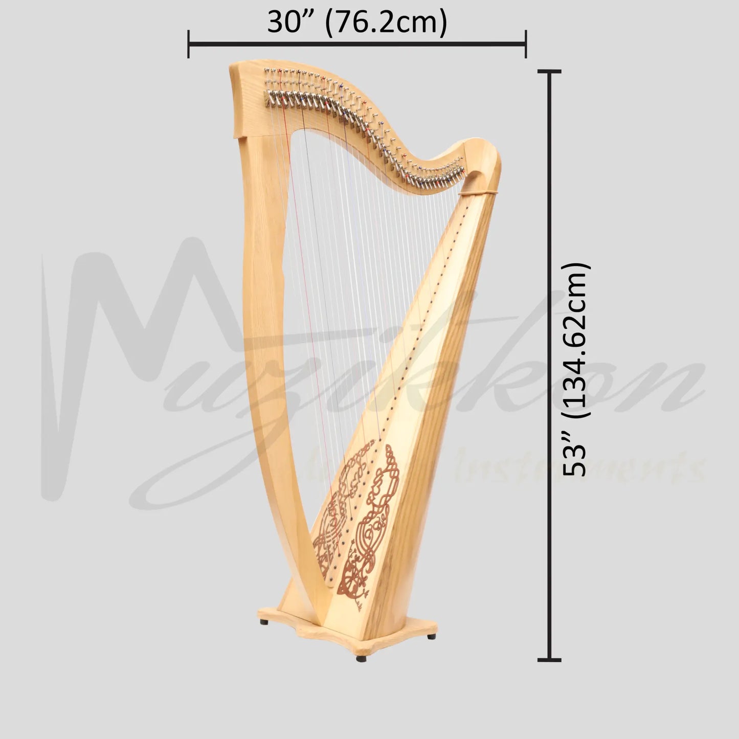 Mchugh Ayra Harp 38 Strings Ashwood