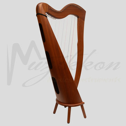 Mchugh Harp 29 String Mahogany Roundback