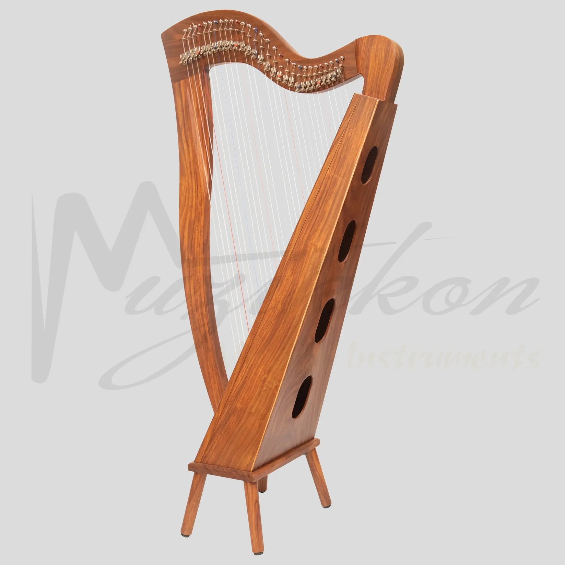 Mchugh Harp 29 Strings Rosewood Square Back