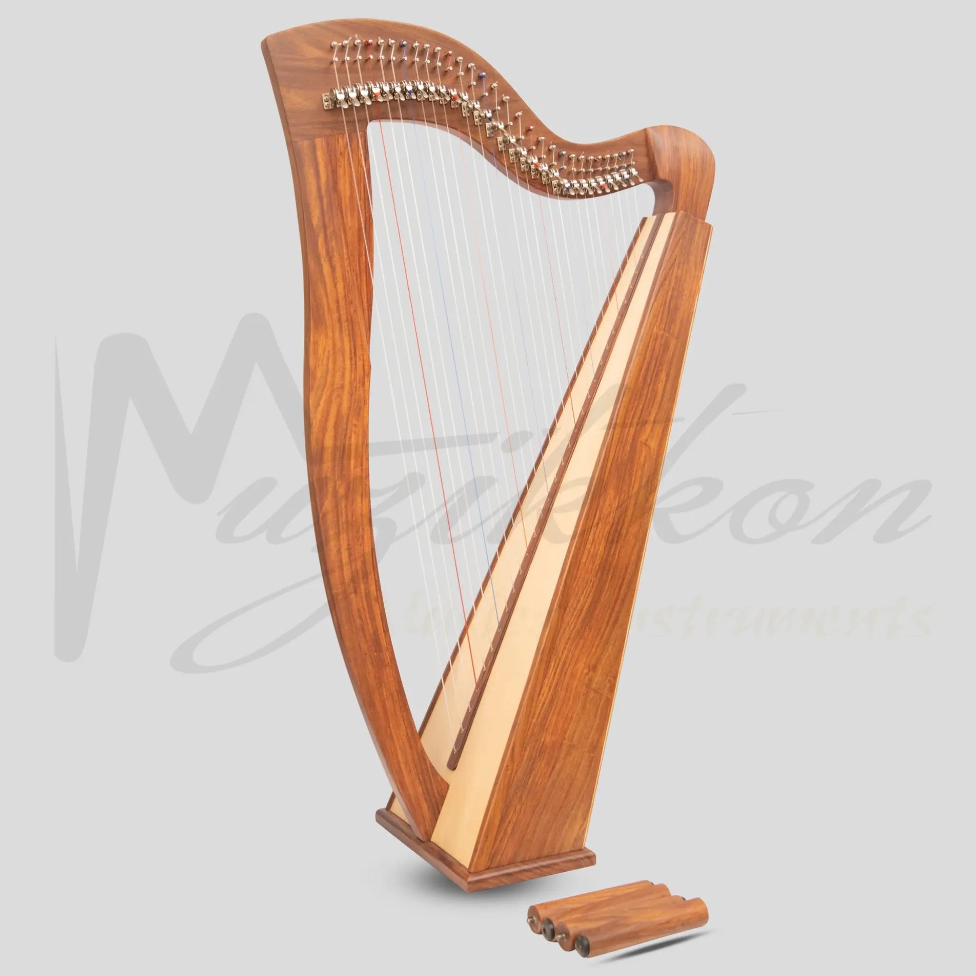 Mchugh Harp 29 Strings Rosewood Square Back