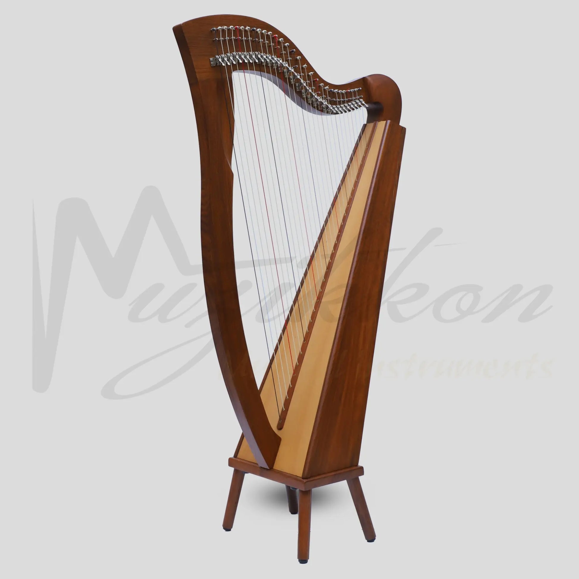 Mchugh Harp 29 Strings Rosewood Square Back Aquila Nylon Gut