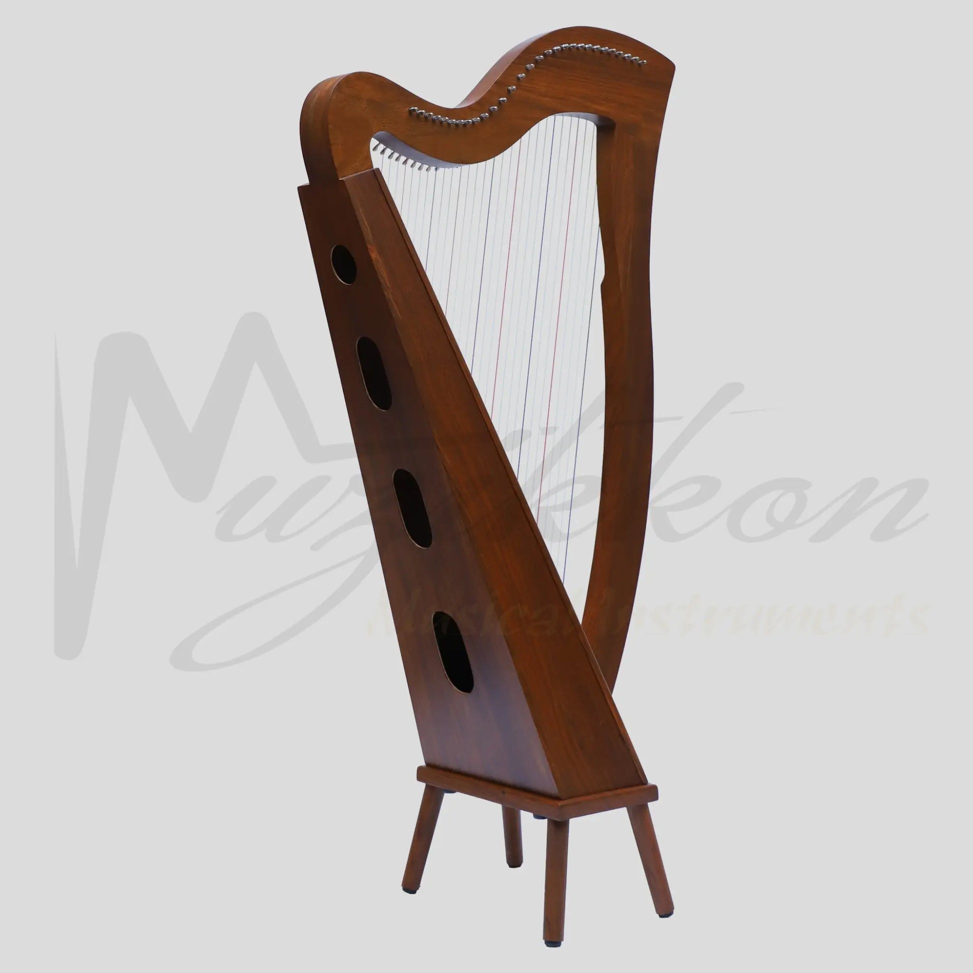 Mchugh Harp 29 Strings Rosewood Square Back Aquila Nylon Gut