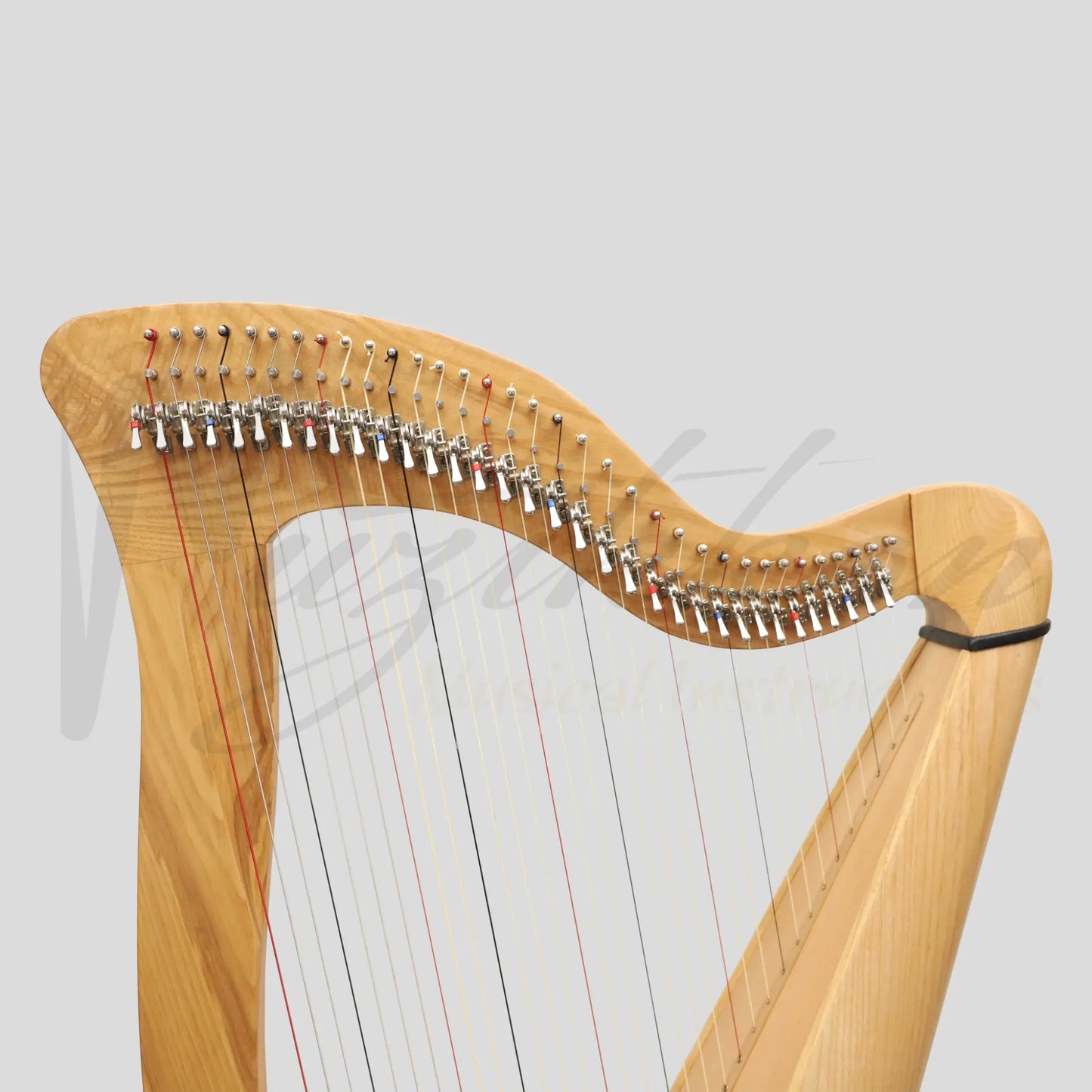 Mchugh Harp 34 Strings Ashwood Round Back