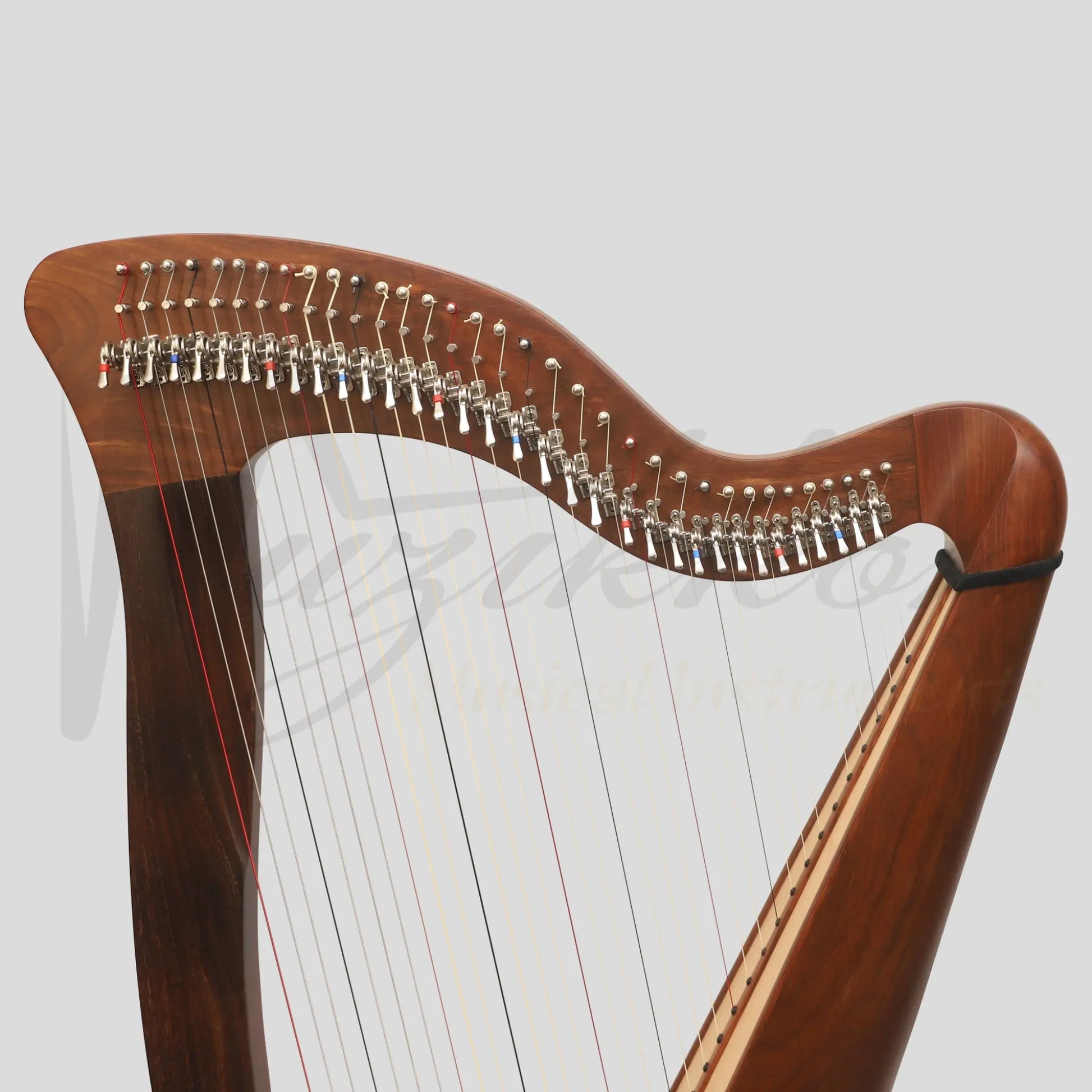 Mchugh Harp 34 Strings Rosewood Round Back