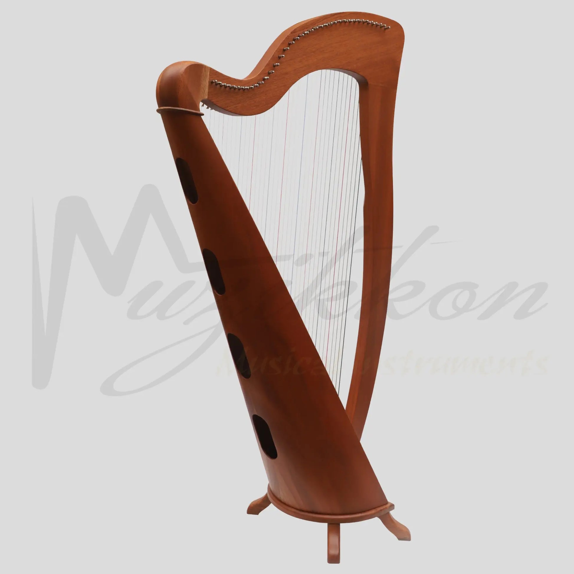 Mchugh Harp 38 Strings Mahogany Round Back