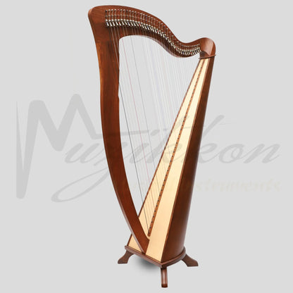 Mchugh Harp 38 Strings Rosewood Round Back