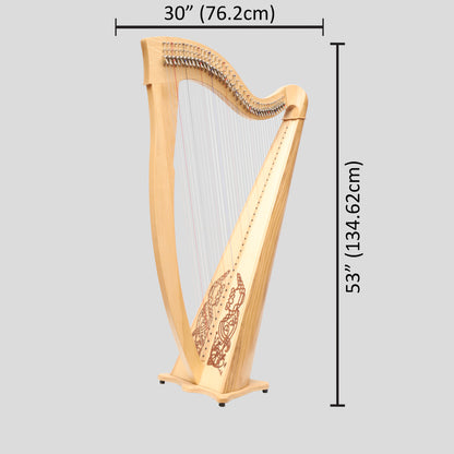 McHugh Ayra Harp 38 Strings Ashwood