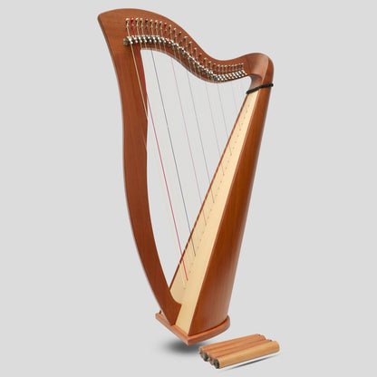 Muzikkon Mchugh Harp 27 Strings Mahogany Round Back