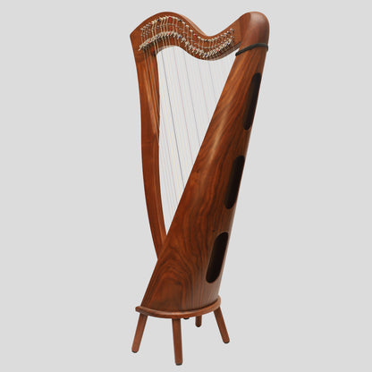 McHugh Harp 29 Strings Rosewood Round Back