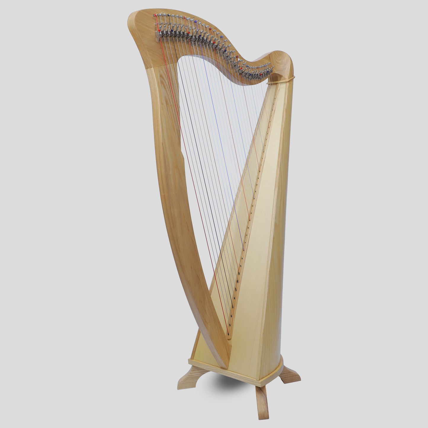 McHugh Harp 34 Strings Ashwood Round back