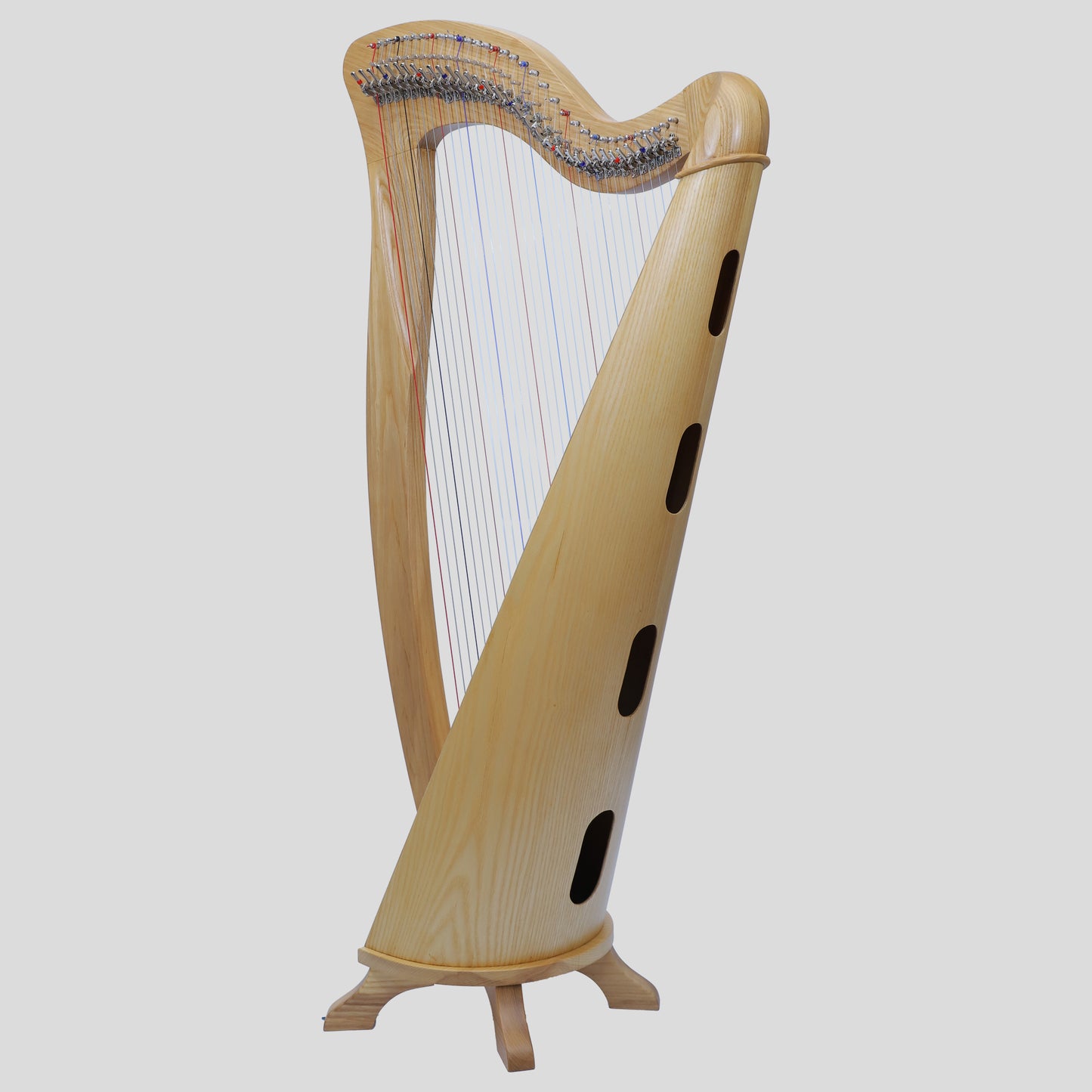 McHugh Harp 34 Strings Ashwood Round back