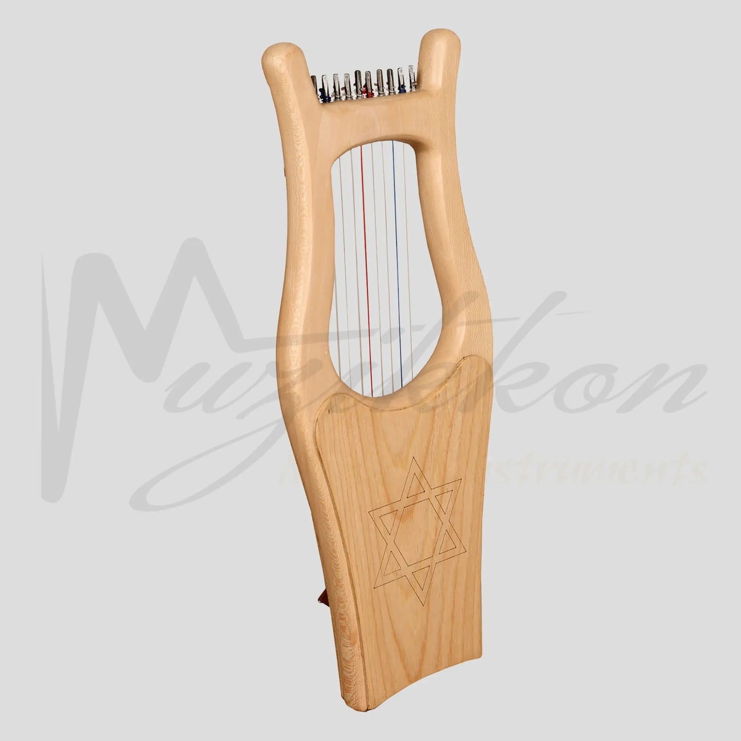 Mini Kinnor Harp 10 String Lacewood