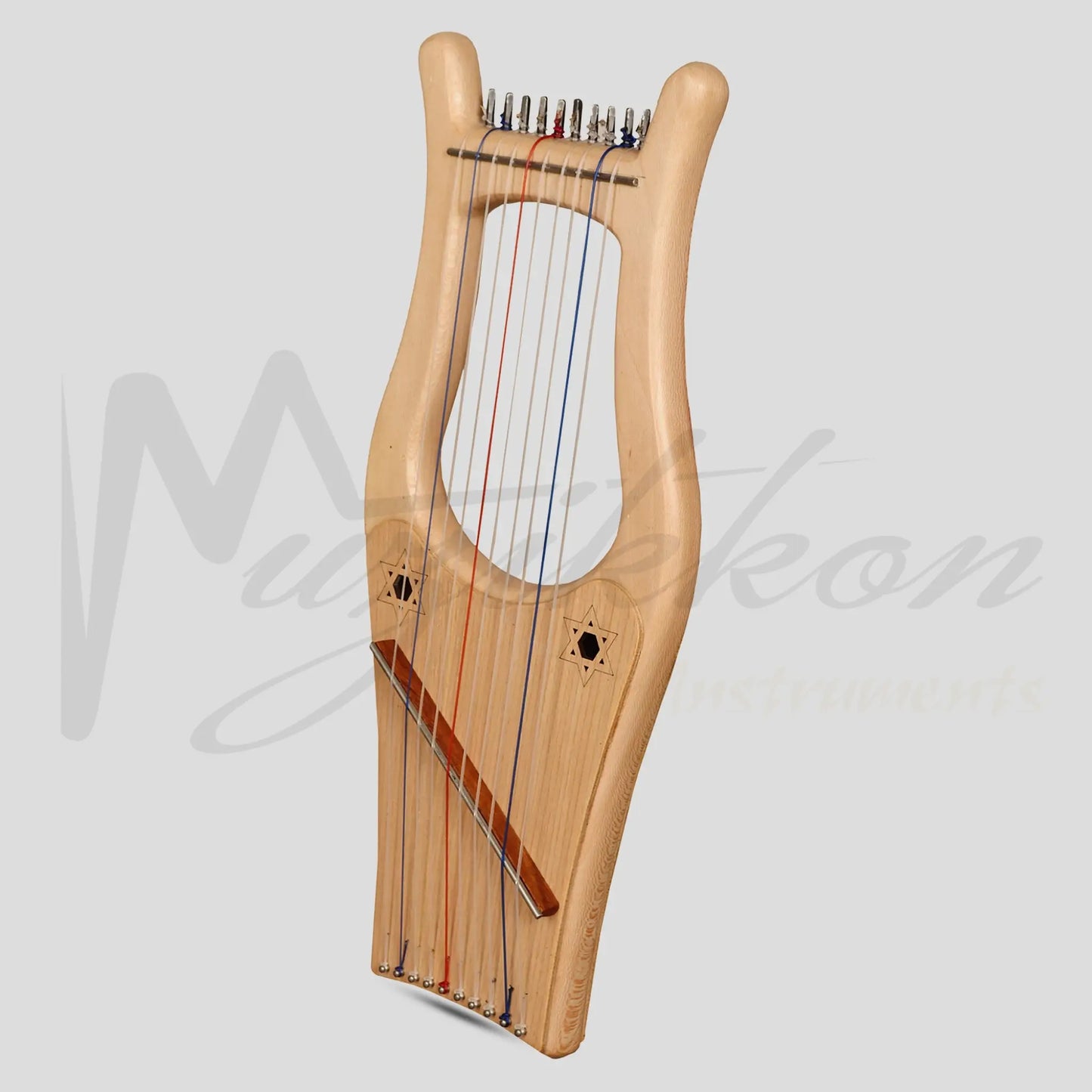 Mini Kinnor Harp 10 String Lacewood