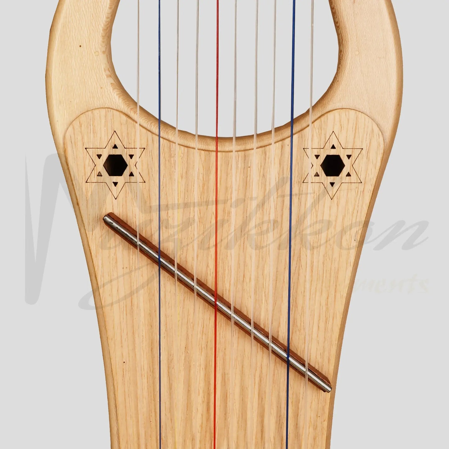 Mini Kinnor Harp 10 String Lacewood