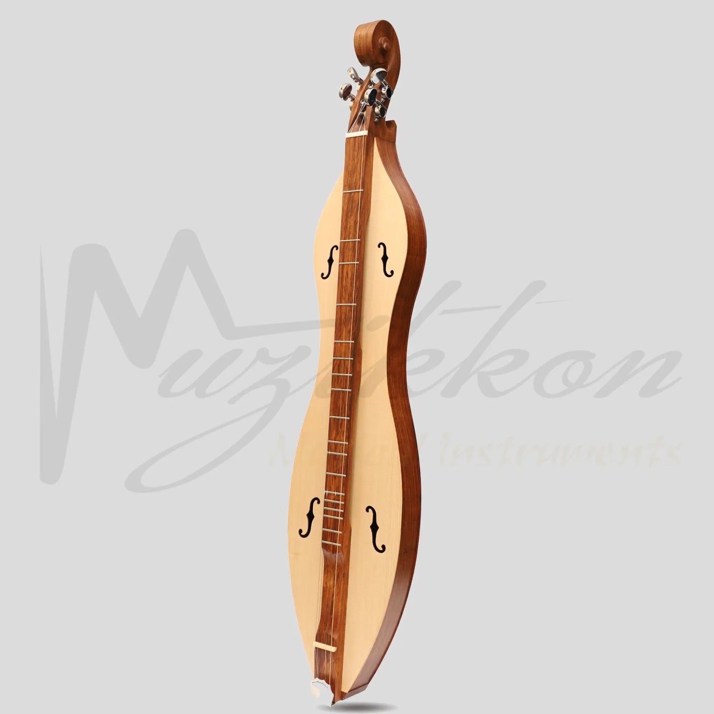 Mountain Dulcimer 4 String F-Hole Rosewood With Nickel Finish Hardware