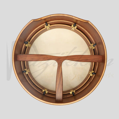 Muzikkon 14”X5’’ (35.5X12.5 Cm) Premium Celtic Irish Bodhran With Easy Tune System Deep Rim