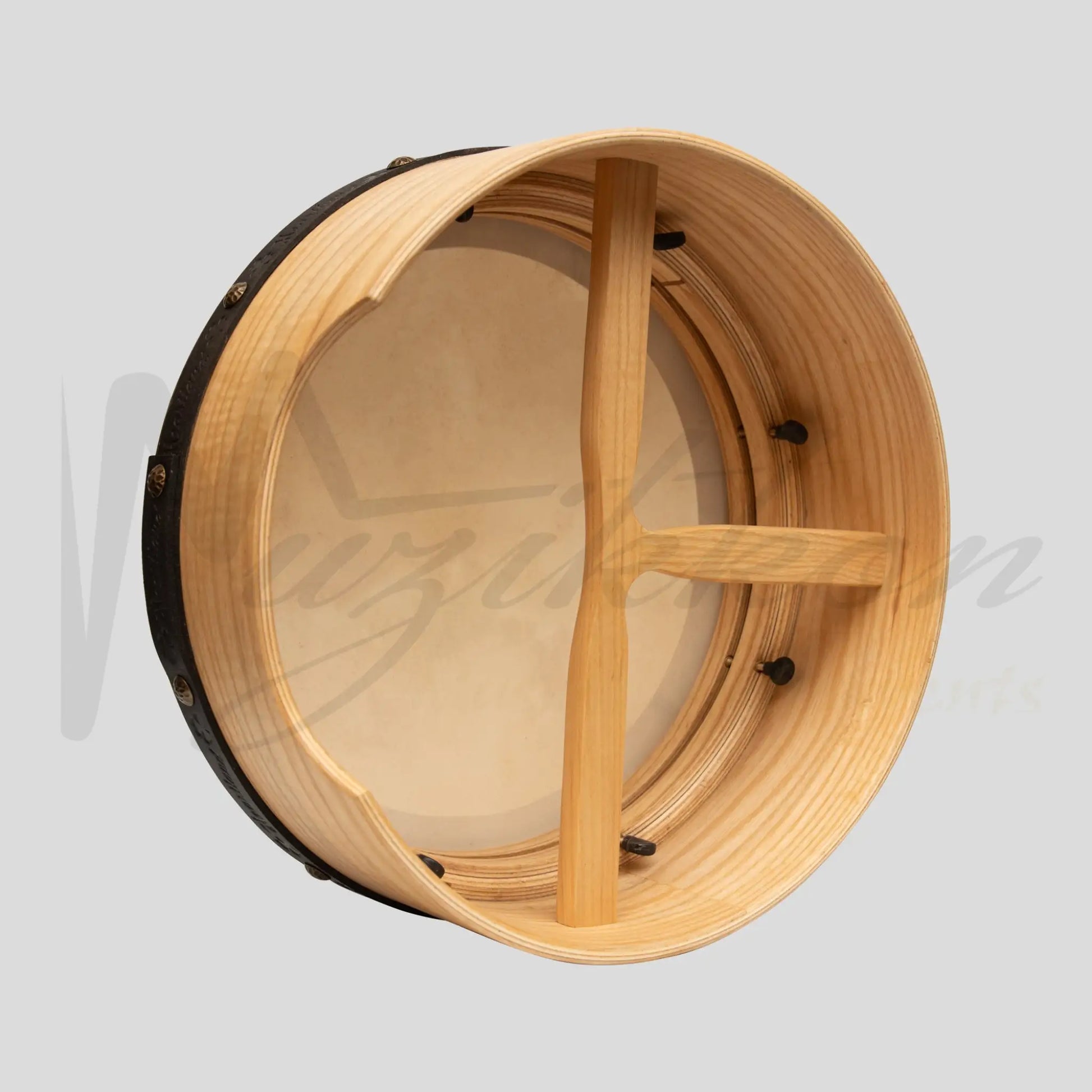 Muzikkon 14”X6’’ Premium Celtic Irish Bodhran With Easy Tune System Deep Rim T-Bar & Taped Finish