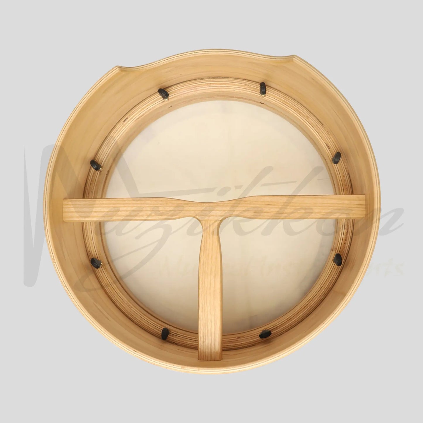 Muzikkon 14”X6’’ Premium Celtic Irish Bodhran With Easy Tune System Deep Rim T-Bar & Taped Finish