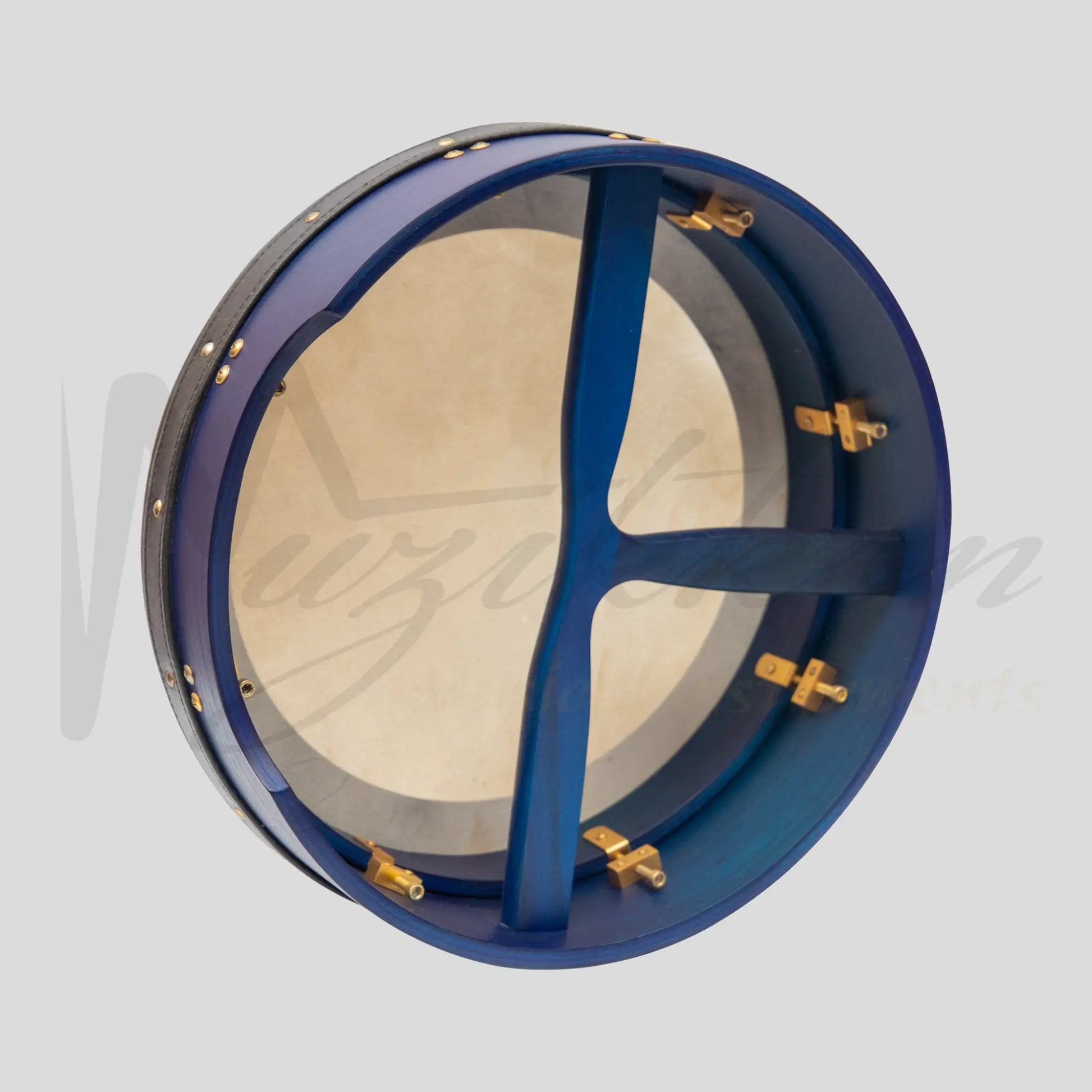 Muzikkon 14’’X4’’ Heartland Tunable Irish Bodhran With T-Bar & Taped Finish Deep Tune