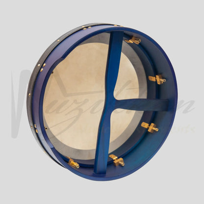 Muzikkon 14’’X4’’ Heartland Tunable Irish Bodhran With T-Bar & Taped Finish Deep Tune