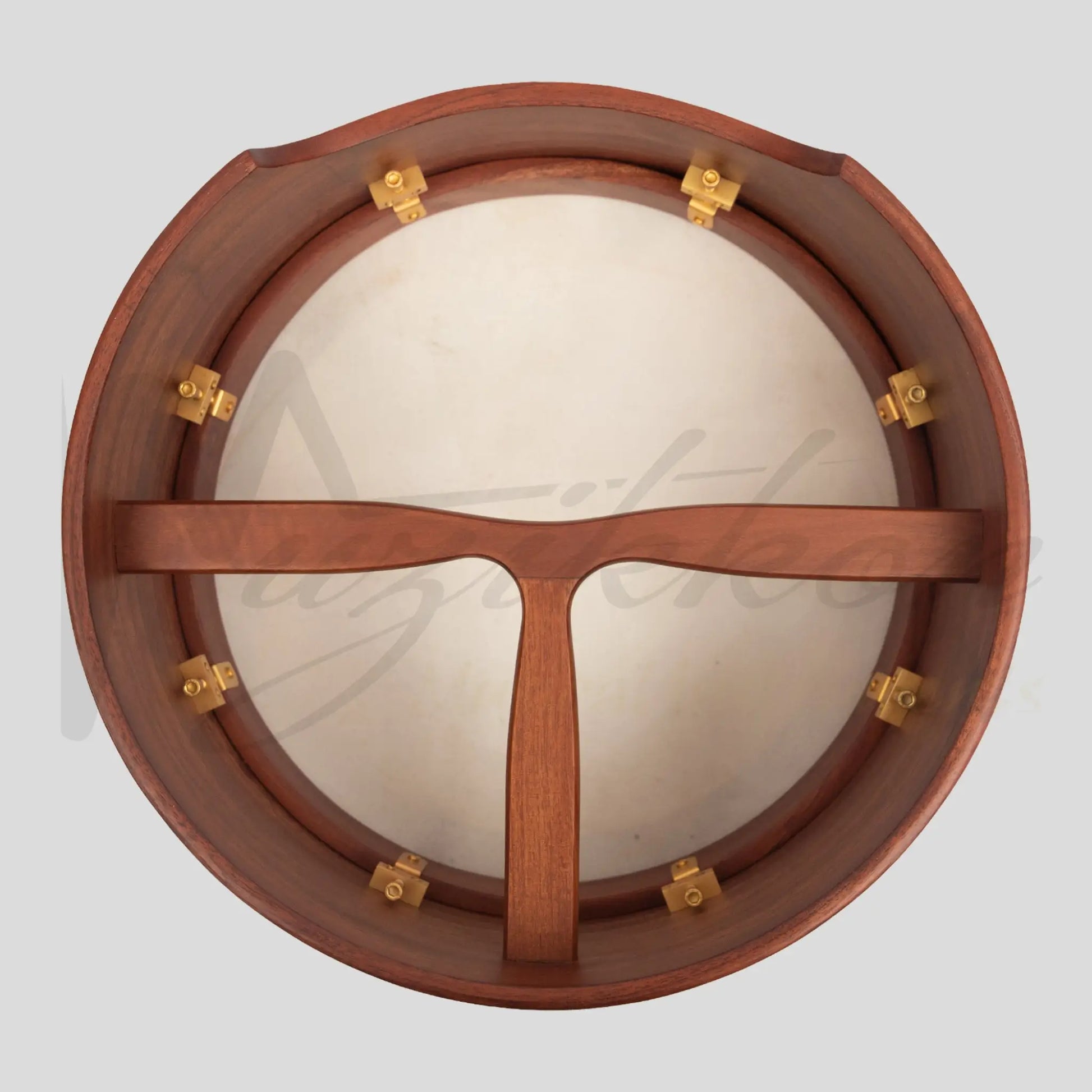 Muzikkon 14’’X6’’ Heartland Tunable Irish Bodhran Drum Deep Rim With T-Bar & Taped Finish Tune