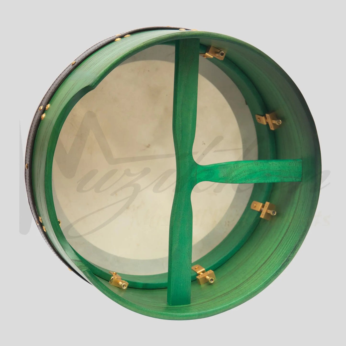 Muzikkon 14’’X6’’ Heartland Tunable Irish Bodhran Drum Deep Rim With T-Bar & Taped Finish Tune