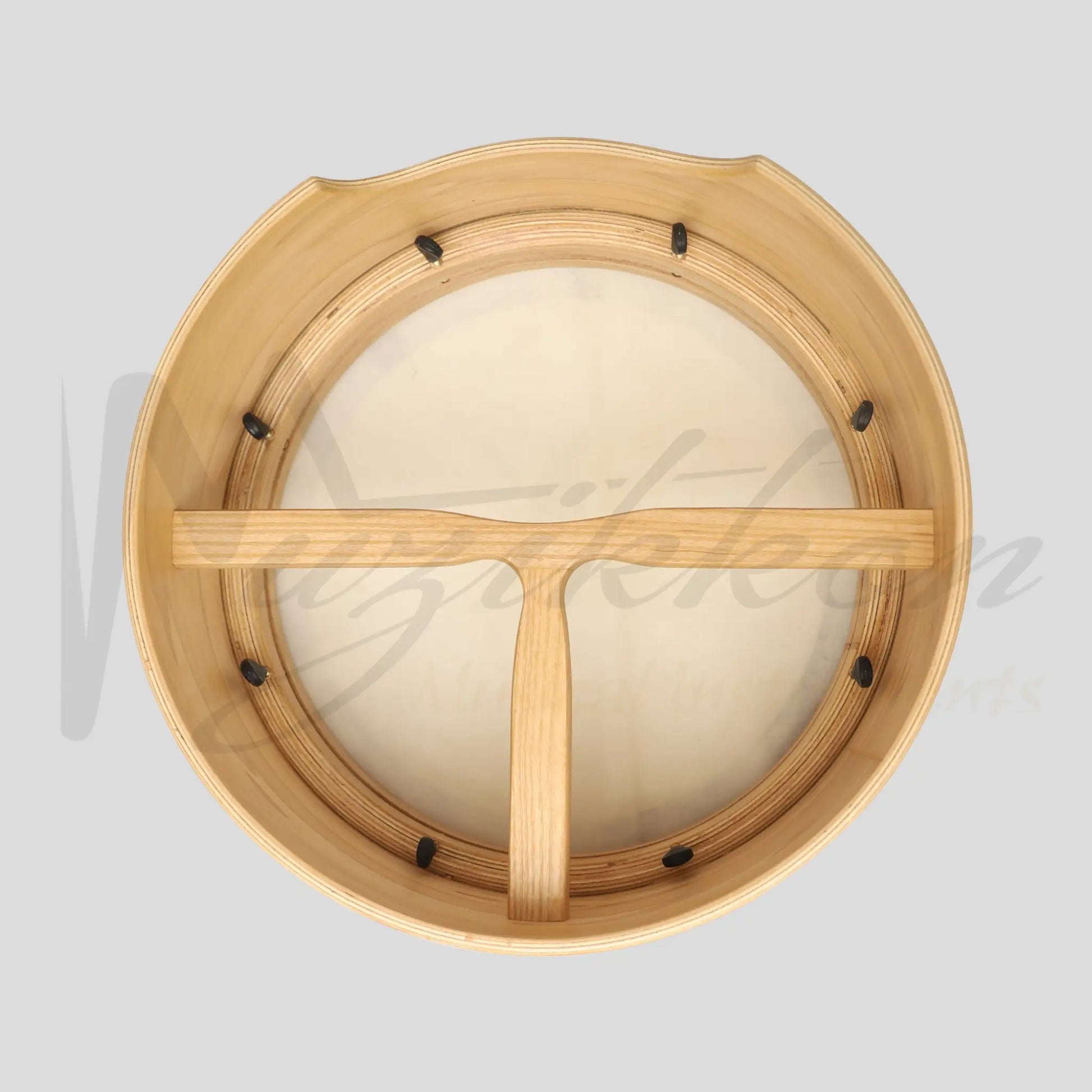 Muzikkon 16”X6’’ Premium Celtic Irish Bodhran With Easy Tune System Deep Rim T-Bar & Taped Finish