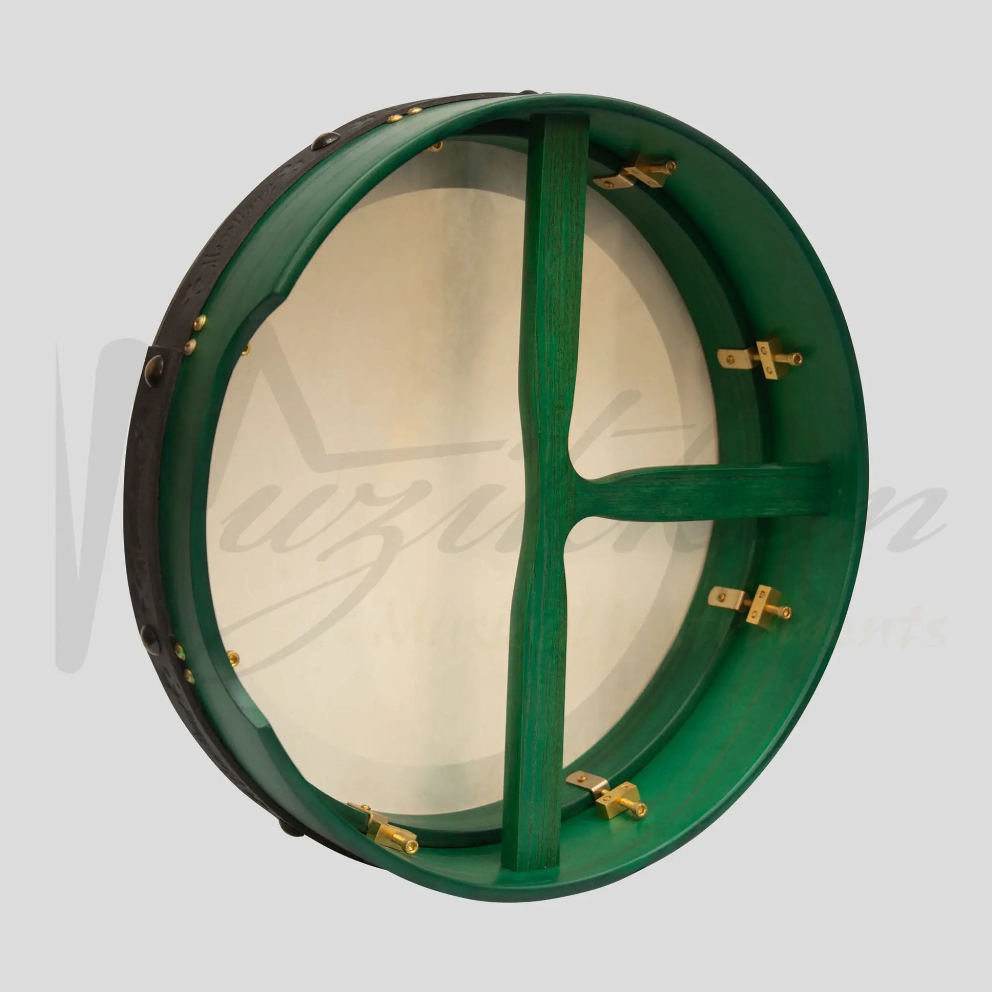 Muzikkon 16’’X4’’ Heartland Tunable Irish Bodhran With T-Bar & Taped Finish Deep Tune