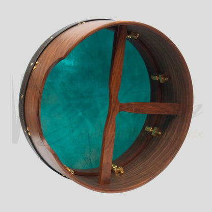 Muzikkon 16’’X6’’ Heartland Tunable Deep Rim Bodhran Rosewood T-Bar Goat Skin