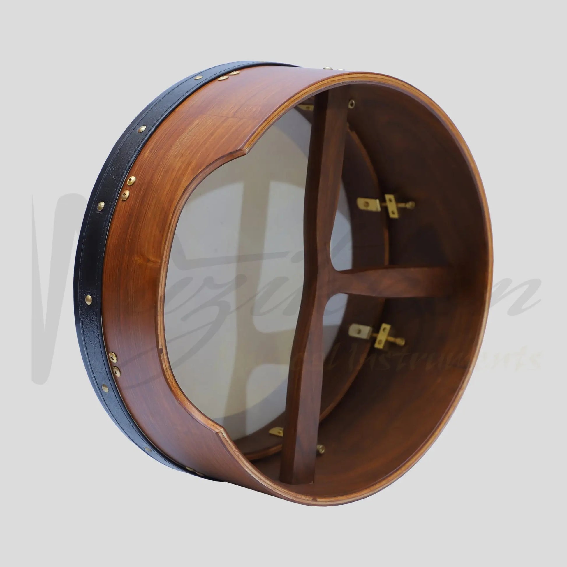 Muzikkon 16’’X6’’ Heartland Tunable Irish Bodhran Drum Deep Rim With T-Bar & Taped Finish