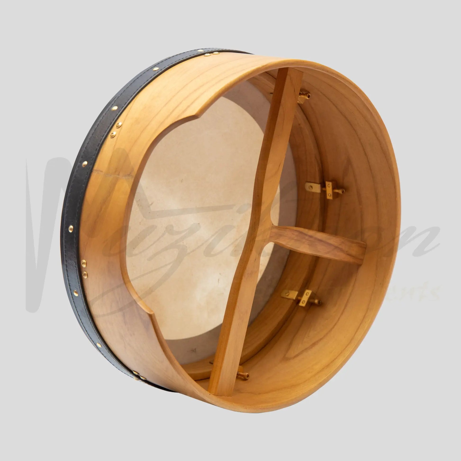 Muzikkon 16’’X6’’ Heartland Tunable Irish Bodhran Drum Deep Rim With T-Bar & Taped Finish