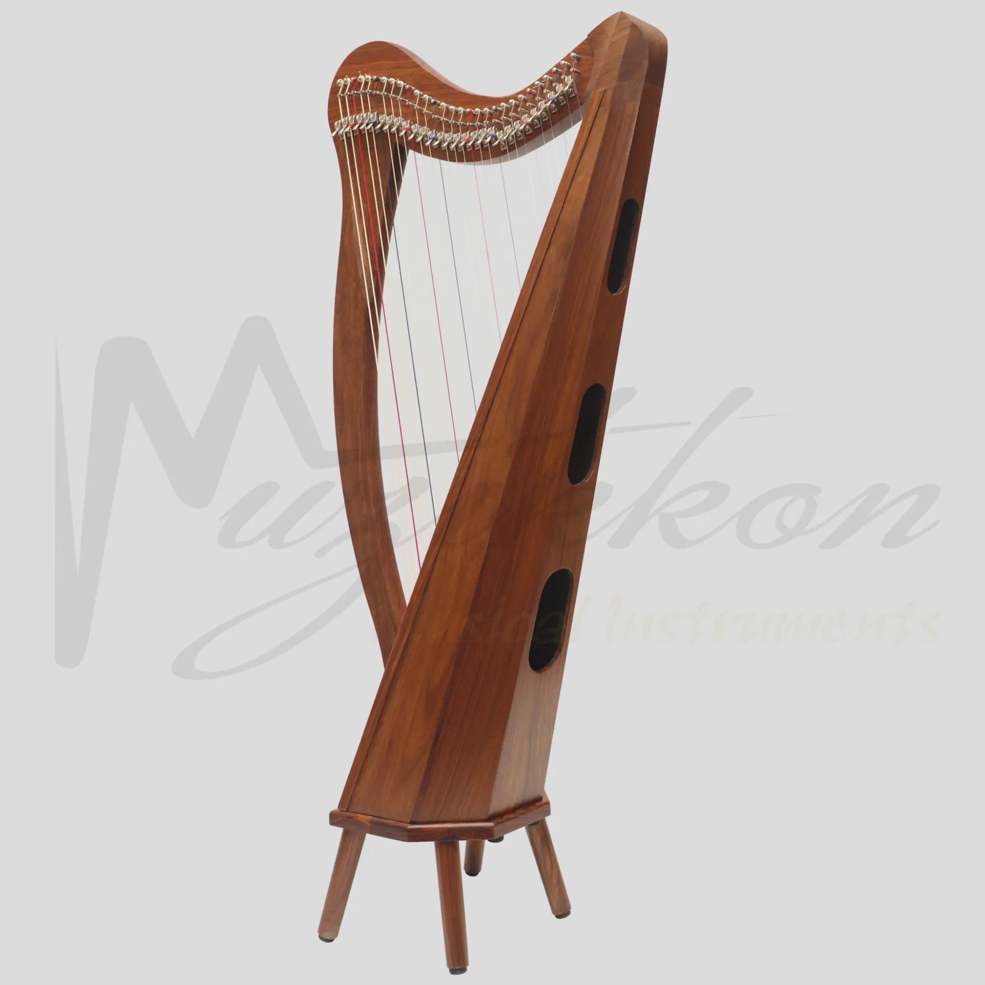 Muzikkon 29 String Ard Ri Harp Rosewood