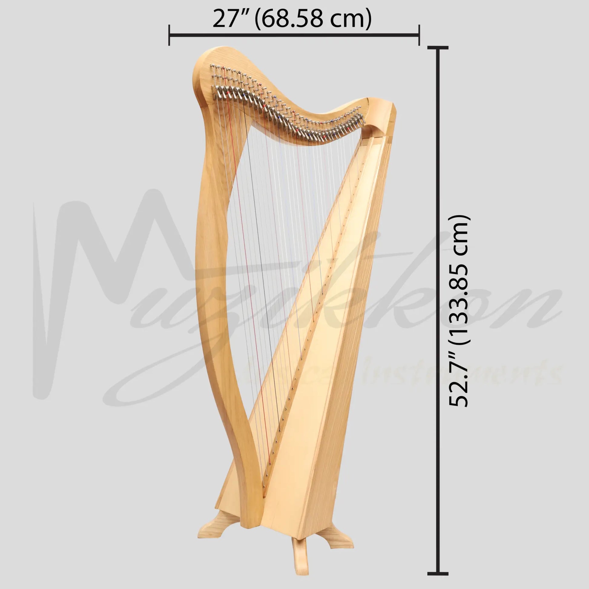 Muzikkon 36 String Ard Ri Harp Ashwood