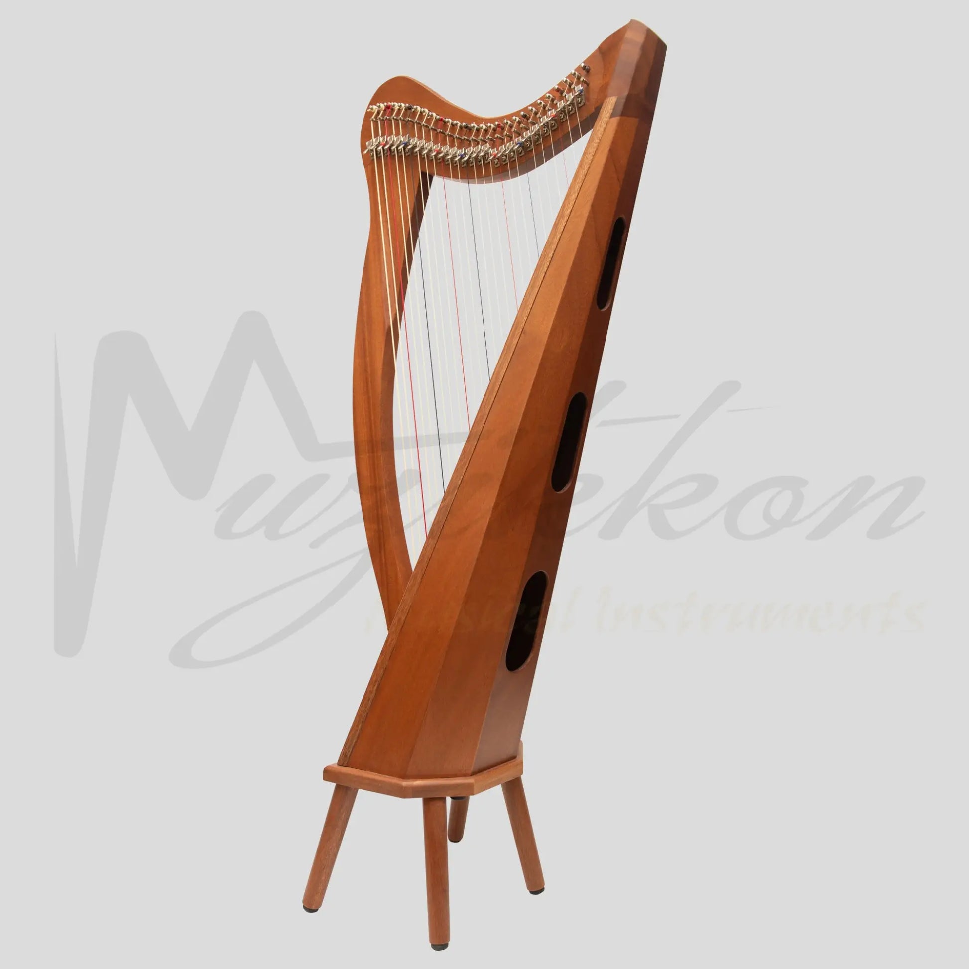 Muzikkon Ard Ri Harp 27 String Mahogany