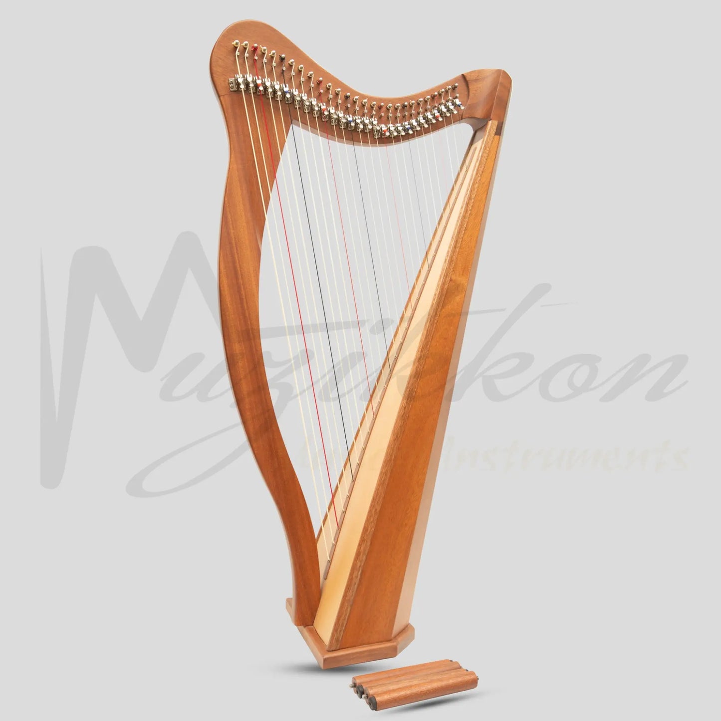 Muzikkon Ard Ri Harp 27 String Mahogany